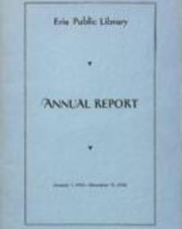 Erie Public Library Report 1951