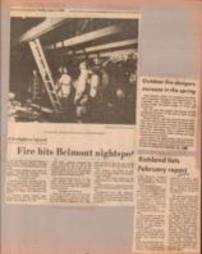 Richland Volunteer Fire Department Newspaper Clippings, late 1970s, early 1980s