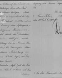 Letter of thanks from German Emperor for Hero fund, 31st December, 1910