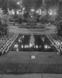 1935 Philadelphia Flower Show. Central Feature with Louis Milione Sculpture in Foreground