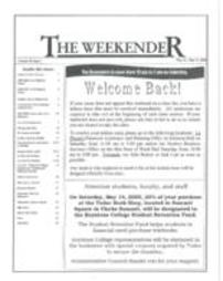 The Weekender Volume 20 Issue 1 2005