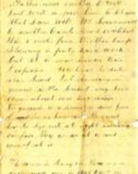 Letter from James Graham to his father and mother, near Butlars [Butler's] Head Quarters, September 20, 1864