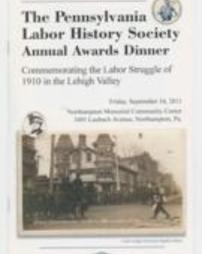 The Pennsylvania Labor History Society Annual Awards Dinner 