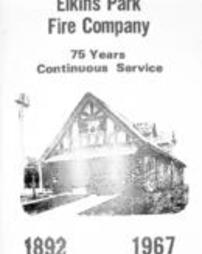 Elkins Park Fire Company 75 years Continuous Service