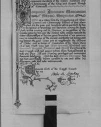 Burgess ticket of the Royal Borough of Dornoch, Scotland, June 29, 1899