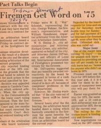 Firemen get word on '75