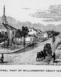 Central Part of Williamsport About 1840-50