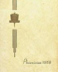 The Phoenician Yearbook, Westmont-Hilltop High School, 1958