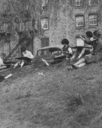 Art Class on the Lawn -1950s-1960s