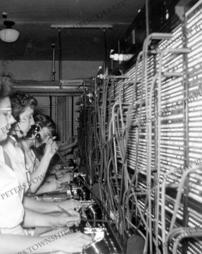 Bell Telephone Company switchboard operators.