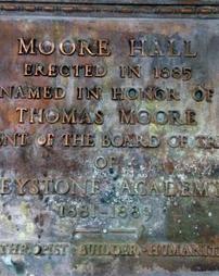 Moore Hall Dedication Plaque