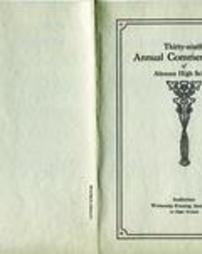 Altoona High School Commencement Program 1915