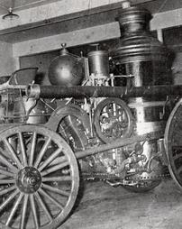 Old horse-drawn steamer
