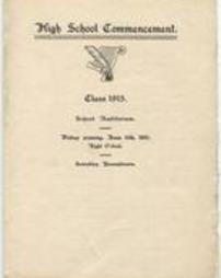 High School Commencement 1915