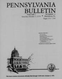 Pennsylvania bulletin Vol. 01 pages 0315-0350