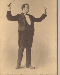 John S. Duss, band conductor pose