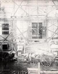 James V. Brown Library under construction, August 28, 1906