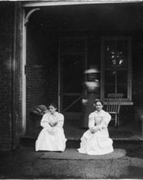 Three women on a welcoming back porch