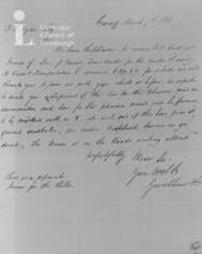 Papers contained in Stevens Institute casket. Letter from Guest and Lewis to Francis B. Ogden, 7th March, 1831, referred to in letter of 15th October, 1901, from Francis B. Stevens to President Morton