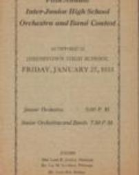 Fifth Annual Inter-Junior High School Orchestra and Band Concert Program