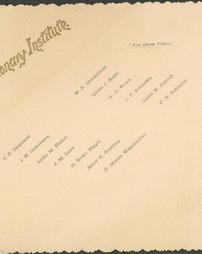 1891 Commencement Invitation Back