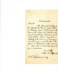 Invitation to attend the annual Merchant's Fund Meeting, undated.