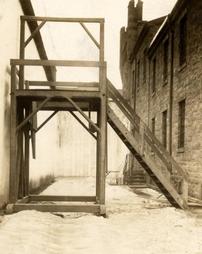 Gallows when last used in Lycoming County, 1914