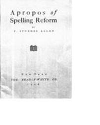 Apropos of spelling reform
