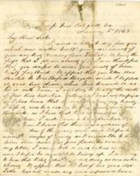 1863-01-06/1863-01-08 Letter from P. Benner Wilson to his sister, Mary E. D. Wilson