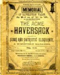 Acme Haversack of Song and Patriotic Eloquence, A Bi-Monthly Magazine, May, 1889, Volume 3, No. 3, Whole Number 12