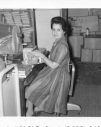 Edie Mondi in the Ebensburg Public Library