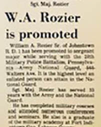 Sgt. Major W.A. Rozier