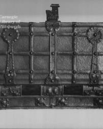 Silver casket, Worshipful Company of Plumbers-- London, reverse side