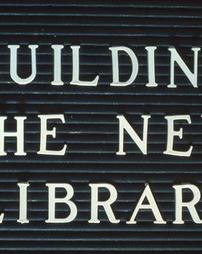 Building the New Library Sign