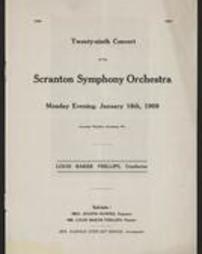 Twenty-ninth concert of the Scranton Symphony Orchestra.