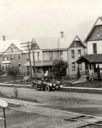 Homes of (from left to right) Adam Mitstifer, Harry Caldwell, and William Cornwell, Trout Run