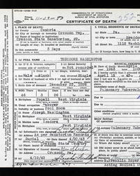 Washington, Theodore Death Record