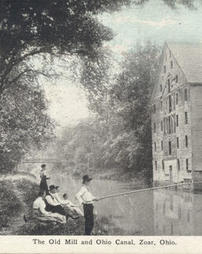 Old Mill and Ohio Canal at Zoar, Ohio