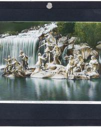 Italy. Caserta. Palazzo Reale. Diana con le sue ninfe, Gruppo della gran Cascata