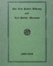 Erie Public Library Report 1929-1930
