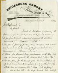 Letter from J.D Mitchell to Joseph H. Scranton, September 13, 1862.