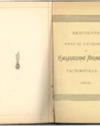 Keystone Academy Annual Catalogue 1886-1887