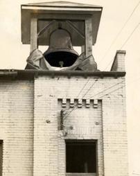 Bell in Fire House No. 2 bell tower, June 1937
