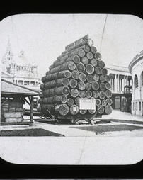 Michigan White Pine Logs, Logger's Camp Exhibit,  World's Columbian Exposition, Chicago, 1893