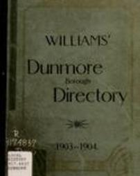 Williams Dunmore borough directory, 1903-1904