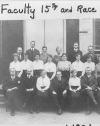Faculty at 15th and Race Street, 1921