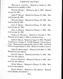 4720498_R-IBF_A_105; History of Hampton battery F, Independent Pennsylvania Light Artillery : organized at Pittsburgh, Pa., October 8, 1861, mustered out in Pittsburgh, June 26, 1865 / compiled by William Clark