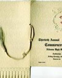 Altoona High School Commencement Program 1906