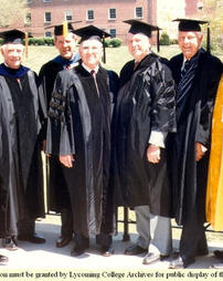 Dignitaries at the 1986 Commencement Ceremony