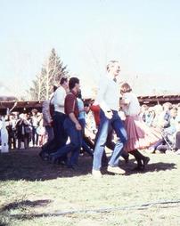 Square Dancers With Crowd on Lawn